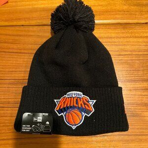 ⭐NWT⭐ York Knicks Black Beanie Knit Pom | Toque | Cap | Official NBA